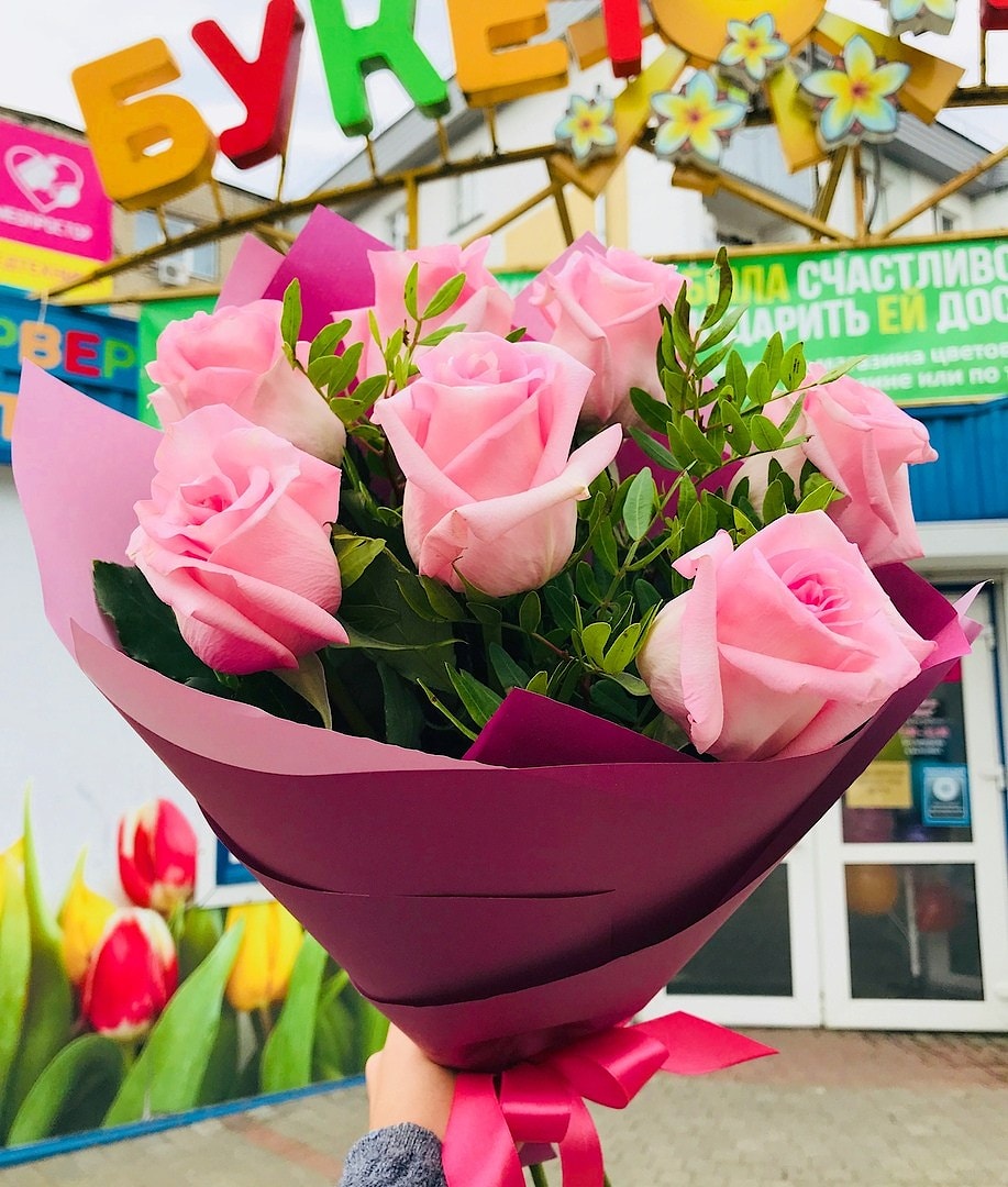 Розовая эквадорская роза "Ангажемент": купить в Минске 