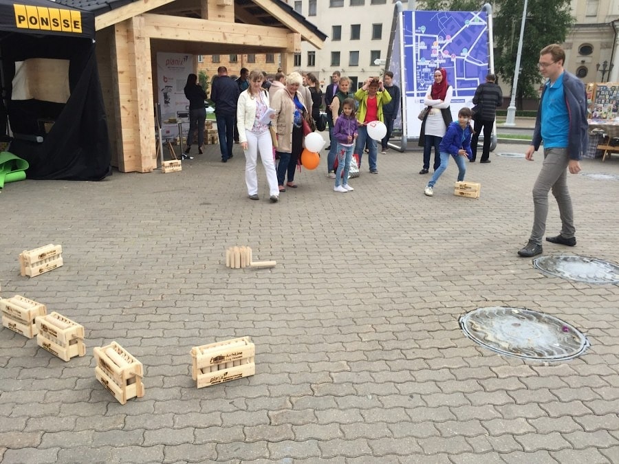 Игра финские городки "Молки" Mölkky (Мёлки)