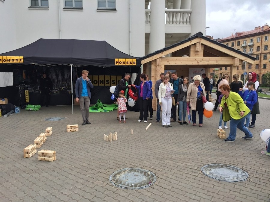Игра финские городки "Молки" Mölkky (Мёлки)