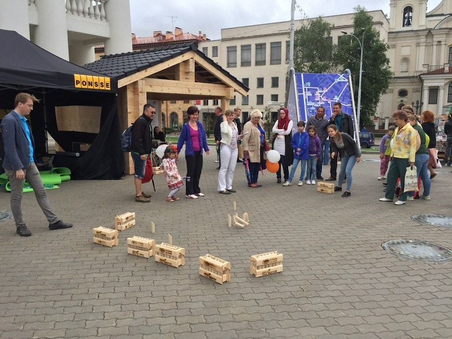 Игра финские городки "Молки" Mölkky (Мёлки)