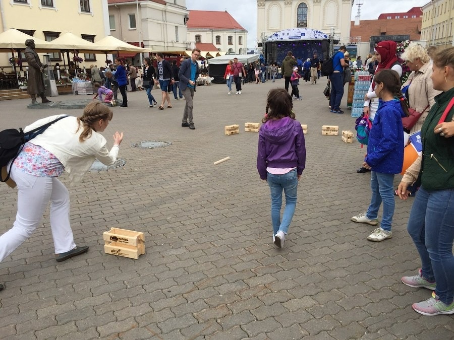 Игра финские городки "Молки" Mölkky (Мёлки)