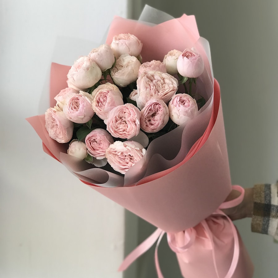 5 кустовых пионовидных роз Mansfield park