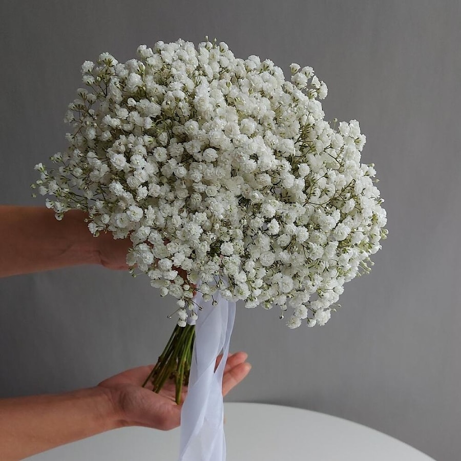Букет невесты из гипсофилы