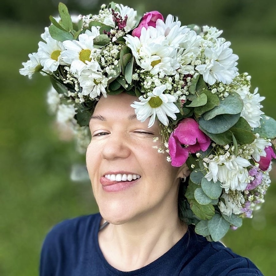 Венок из цветов 