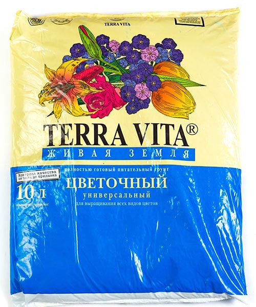 Грунт земля для растений Terra vita