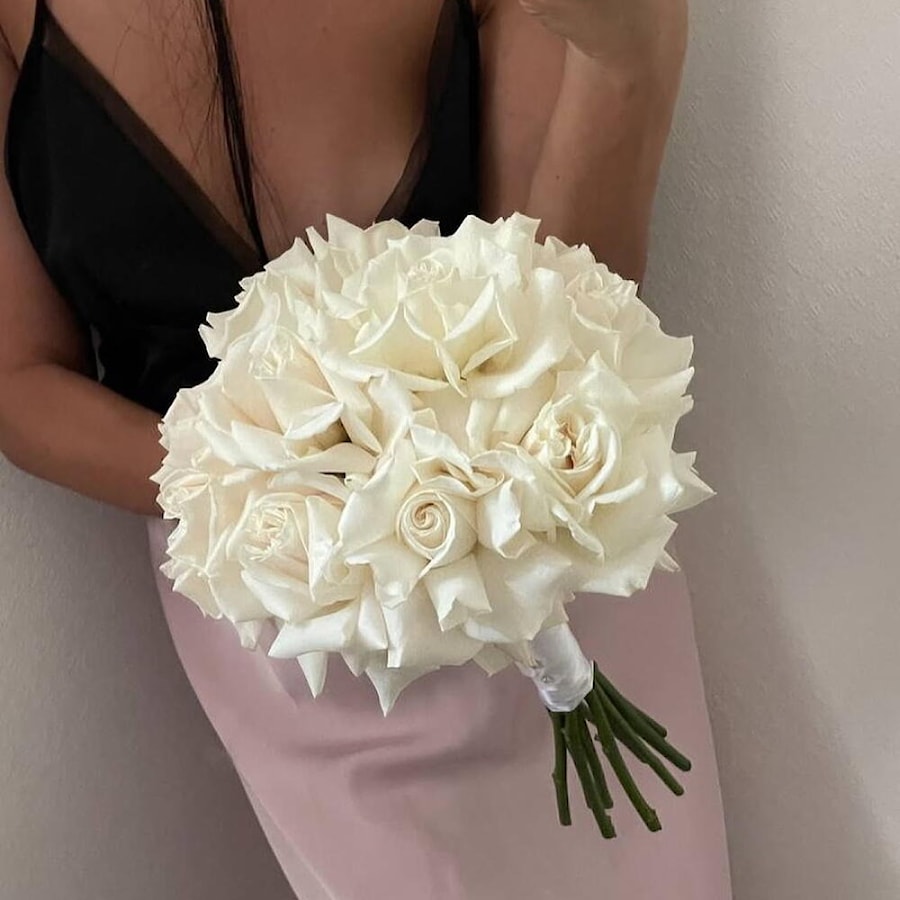 Свадебный букет невесты "Французские розы в Минске"