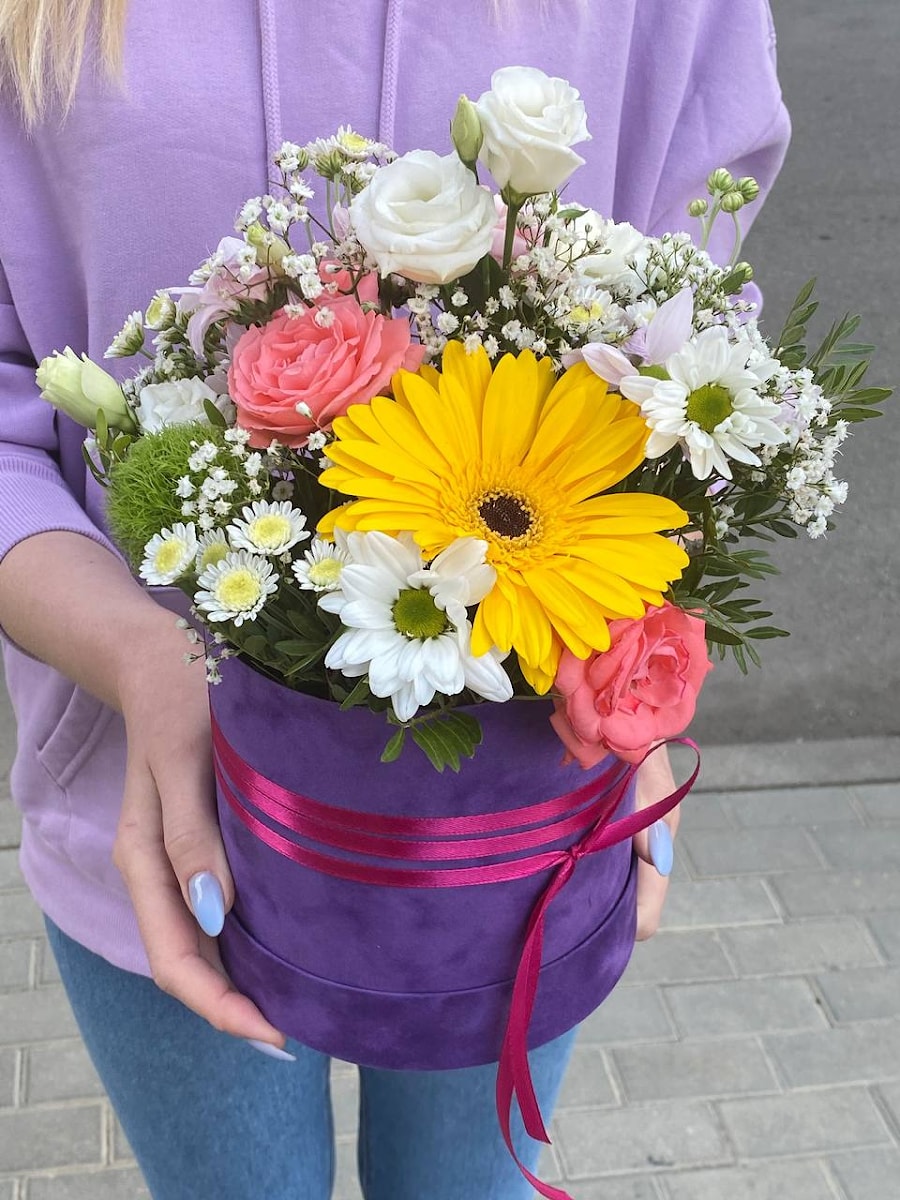 Композиция с герберой "Восторг"