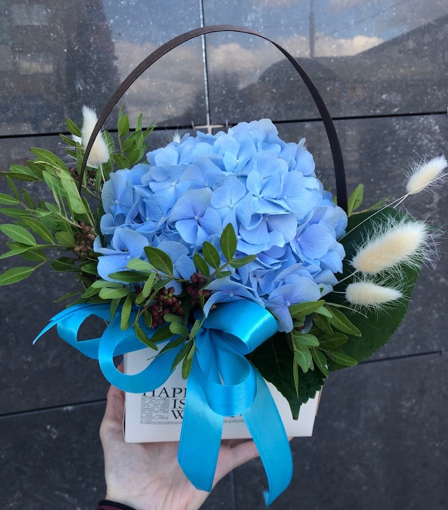 Коробочка "Гортензия голубая"