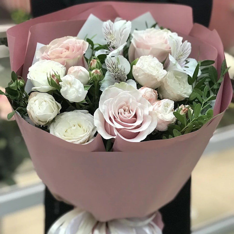 Букет "Розовая Роза"