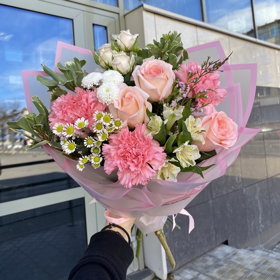 Букет №65 "Розовый Пейзаж"