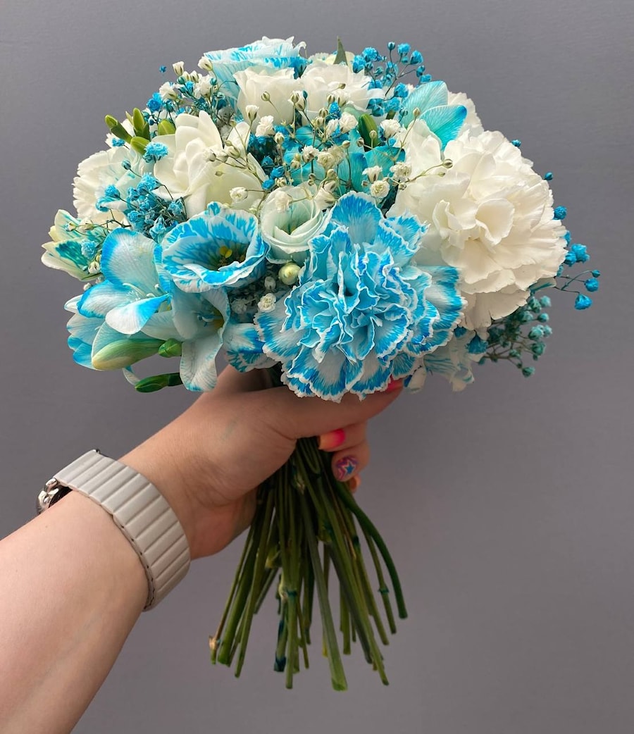 Свадебный букет "Небесный"